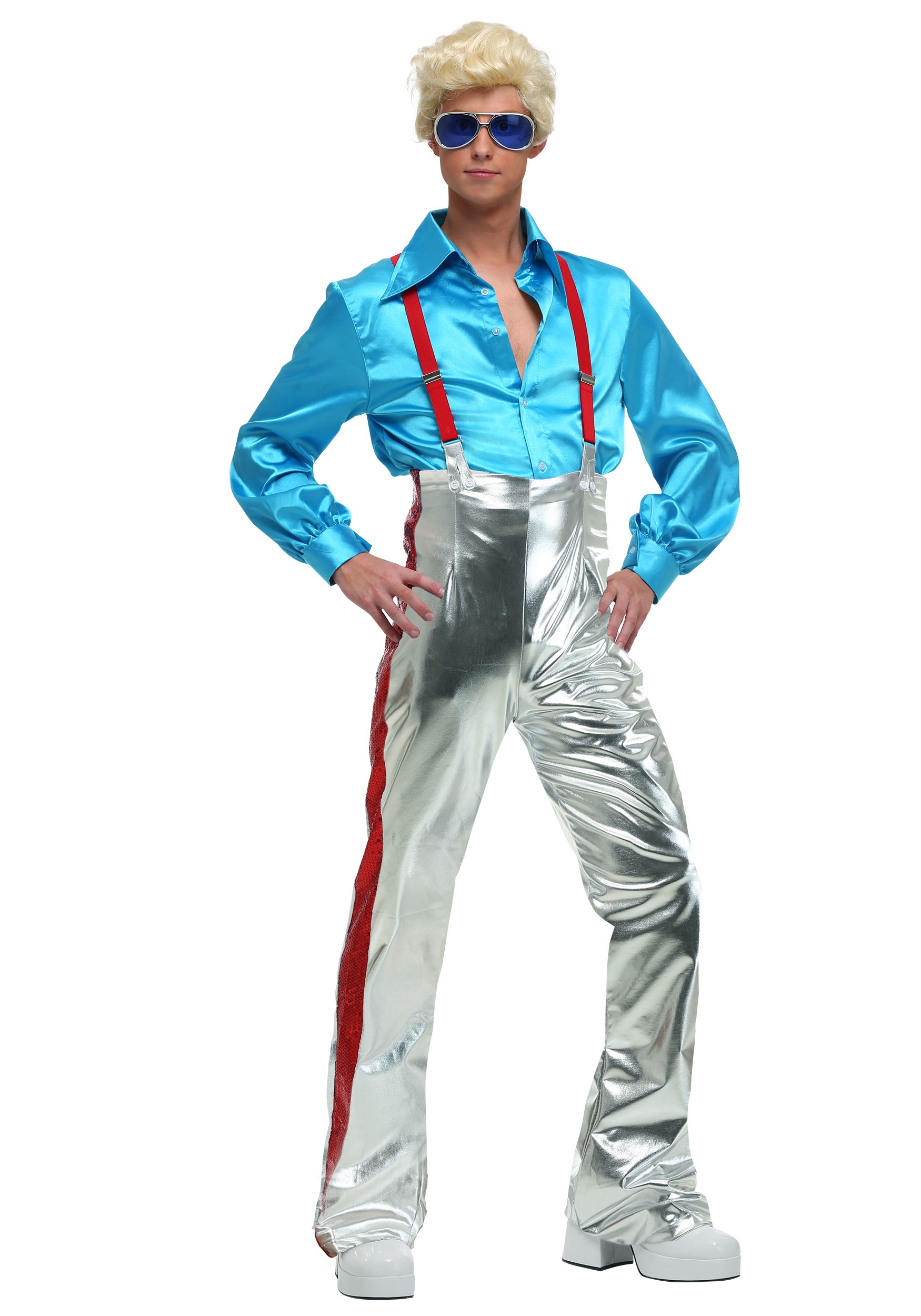 #28 Funky Disco Plus Size Men's Costume