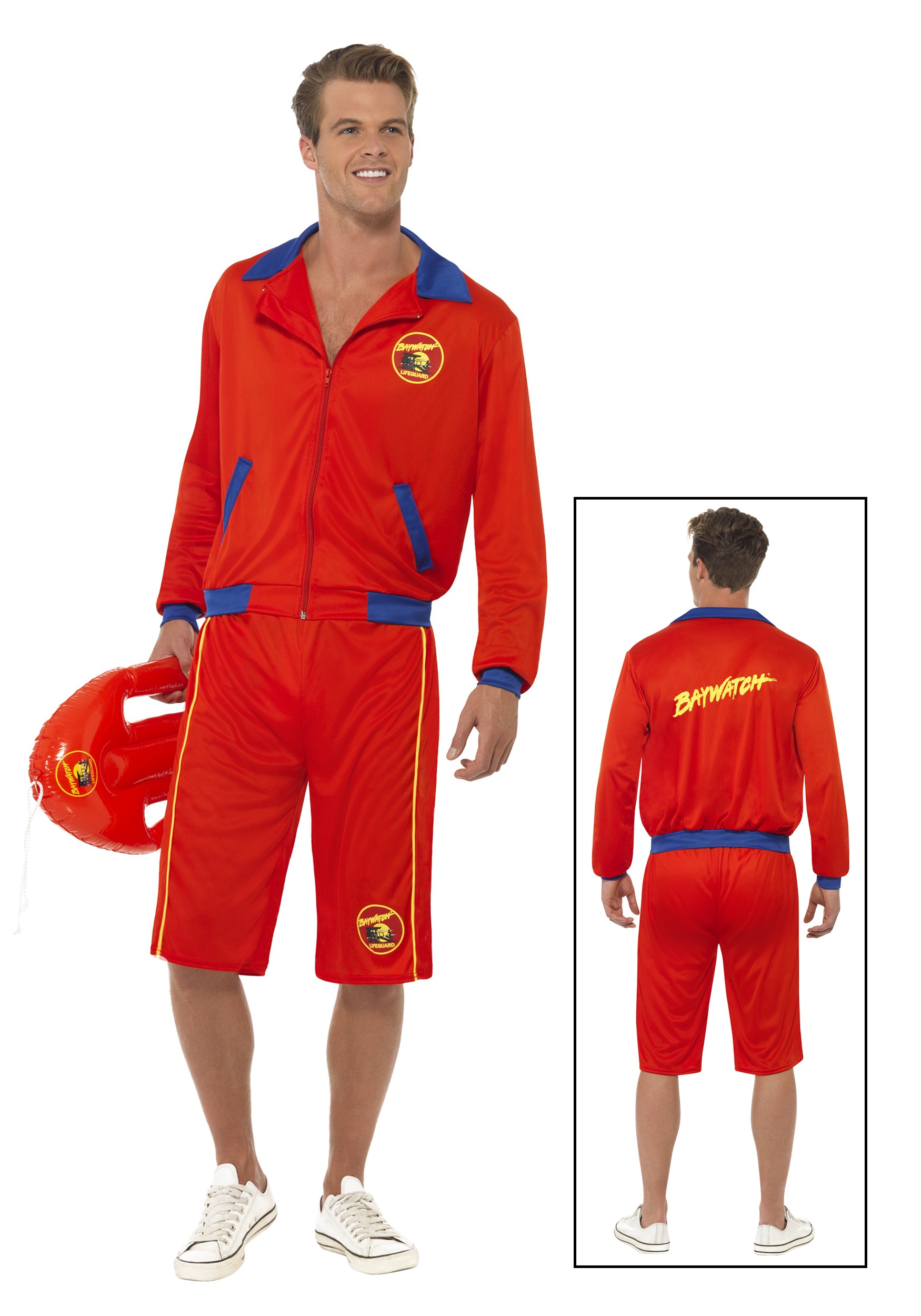 2.) Men's Baywatch Beach Lifeguard Costume