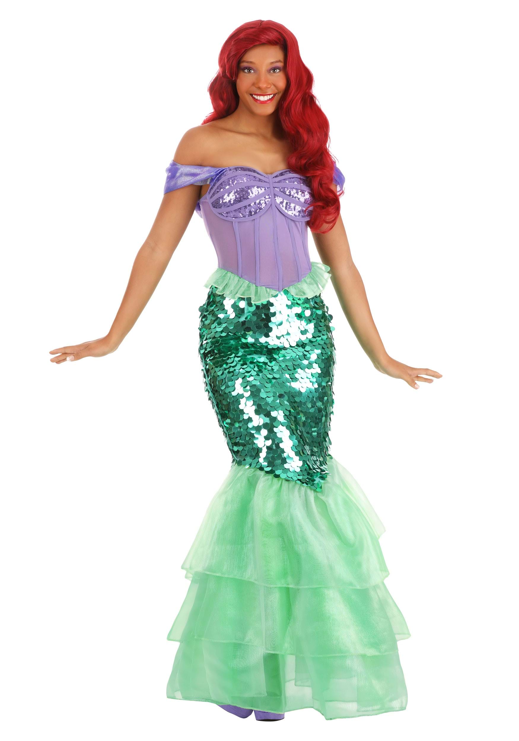 7.) Disney Little Mermaid Premium Ariel Mermaid Dress for Women