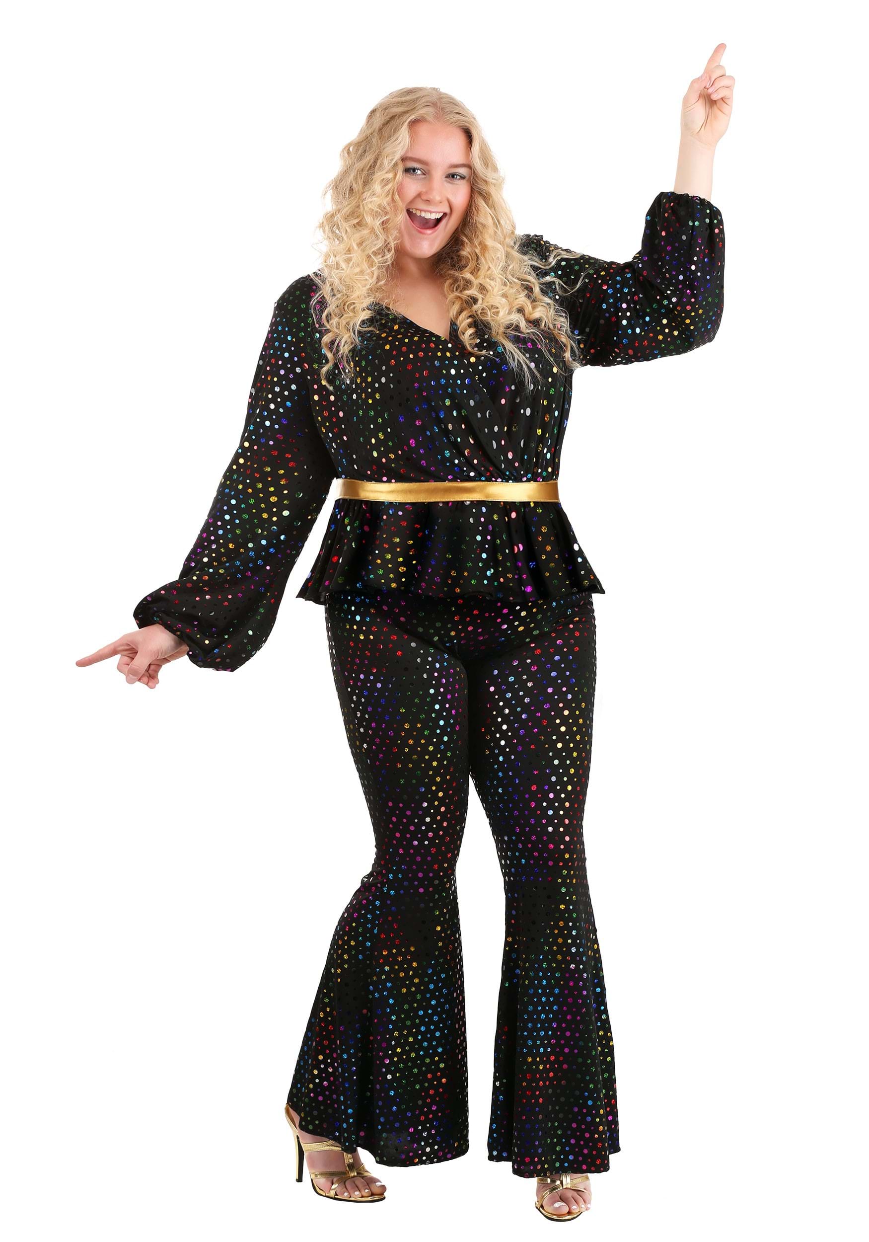 #4 Plus Size Disco Queen Women's Costume