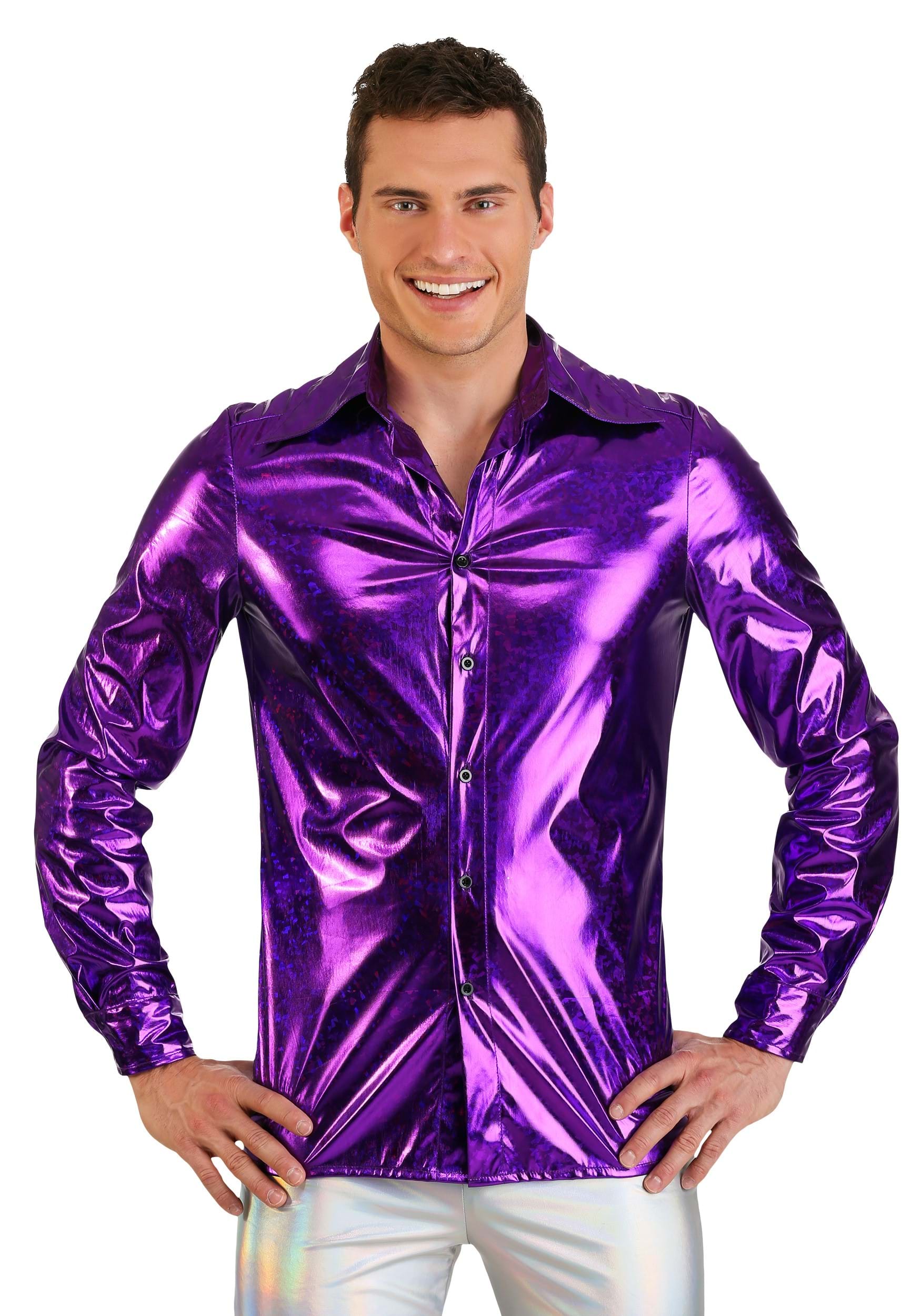 #9 Shattered Glass Disco Shirt for Men