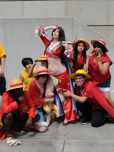 woman game anime sexy beautiful lady naughty fun la costume los expo legs angeles cosplay character boa convention hancock ax onepiece luffy animeexpo cosplayers laconventioncenter 2013 boahancock