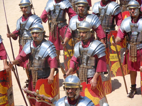 jerash roman city ancient archaeology history ruins soldiers legion reenactment armour helmets shields jordan