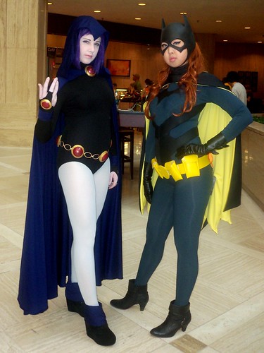 cosplay batman batgirl dccomics raven teentitans barbaragordon animeweekendatlanta awa2013