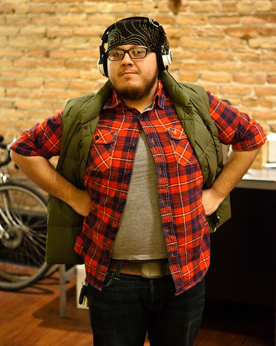 portrait man coffee lesbian beard friend michigan grand tommy rapids cap wonderwoman flannel headphones vest madcap mad valdez lumberjack thug assistant indifferent skullcandy dorag handonhips progressnotperfection whatsupesa thomasav