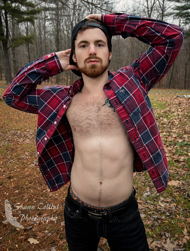 portrait hairy male muscles hair beard photography model modeling masculine muscle handsome stare bodybuilder plaid fitness abs tone lumberjack built rugged fit scruffy scruff hairychest malemodeling fitnessmodel hairymodel beardporn lumbersexual