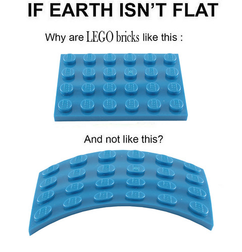 round earth flat meme lego