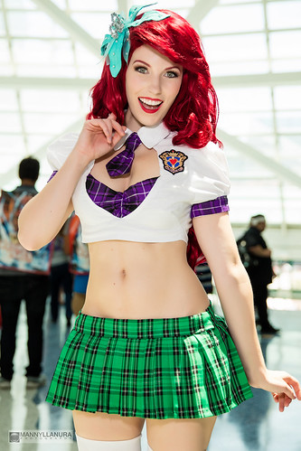 school girl ariel little mermaid redhead disney cosplay cosplayer sexycosplay sexy best