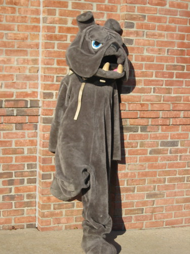 brick bulldog mascot