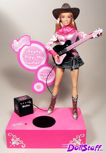 music doll silent guitar auction oneofakind ooak battery barbie handpainted convention customized cowgirl custom talking electronic career repaint repainted playline