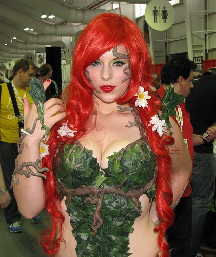 breasts tits cosplay cleavage comiccon poisonivy nycc newyorkcomiccon