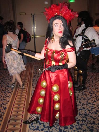red costume dress cosplay fantasy convention scifi dalek costuming dragoncon steampunk