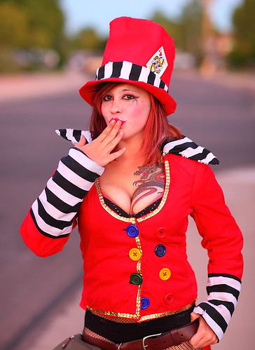 red portrait sexy halloween beautiful hat fun cosplay hats cosplayer cosplaygirl canonef85mmf12liiusmlens canoneos5dmarkiicamera madmoxxi madmoxxiborderlands