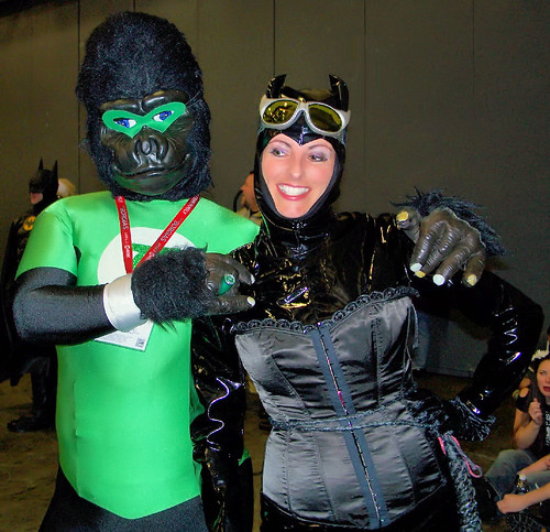 sanfrancisco leather dc costume comic gorilla convention superhero ape greenlantern catwoman spandex wondercon 2011