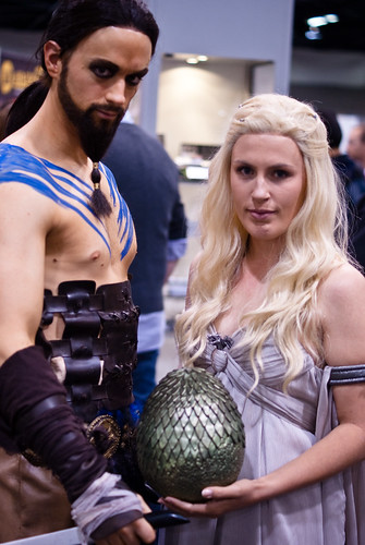 game costume cosplay convention comicbooks anaheim comiccon thrones daenerys wondercon drogo anaheimconventioncenter khal targaryen