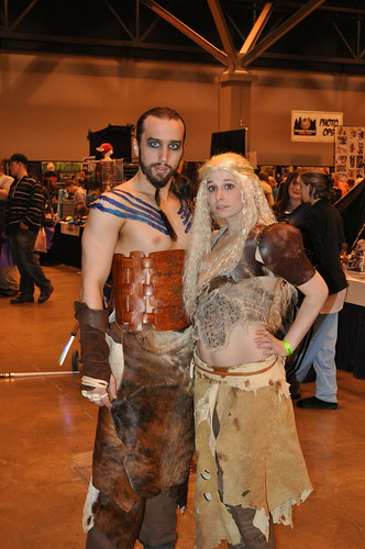 world costumes snow game saint st comics louis costume comic cosplay wizard center mo missouri convention stl americas thrones daenerys khaleesi drogo gameofthrones khal 2013 wwstl