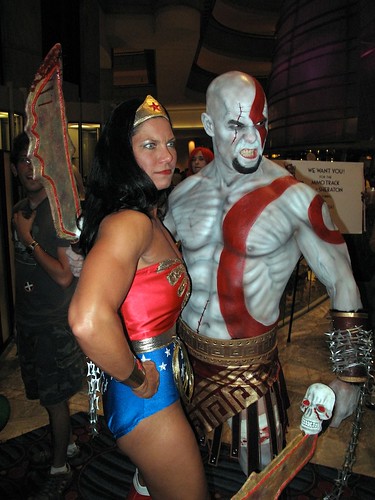 woman wonder wonderwoman dragoncon godofwar kratos ghostofsparta dragoncon2010