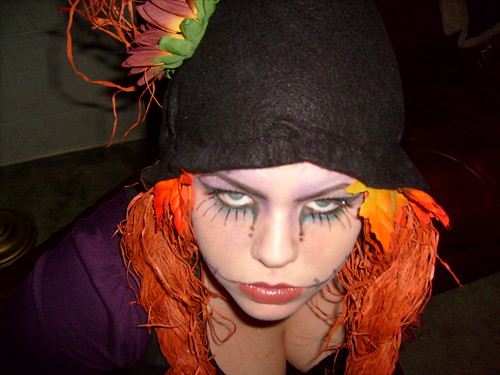 halloween costume eyes scarecrow makeup