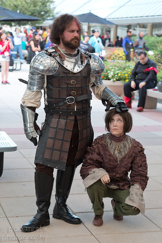 costume cosplay baltimore otakon animeconvention gameofthrones thehound sandorclegane aryastark housestark