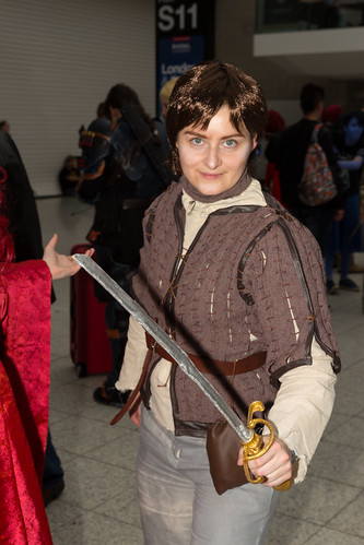 costume expo cosplay convention comiccon mcm 2015 gameofthrones aryastark mcmcomiccon