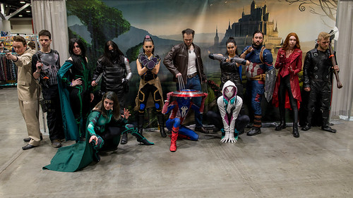 cosplay marvel spidergwen hela scarlettwitch shuri captainamerica wintersoldier thor punisher jigsaw fanexpo fanexpovancouver fanexpovancouver2019