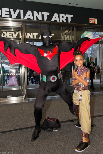 nycc2018 newyorkcomiccon2018 batman batmanbeyond blackpanther cosplay dc littleshuri marvel newyorkcomiccon nycc shuri wakandaforever