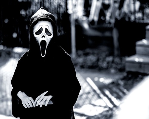 halloween costume portrait blackandwhite bw ghostface ghost