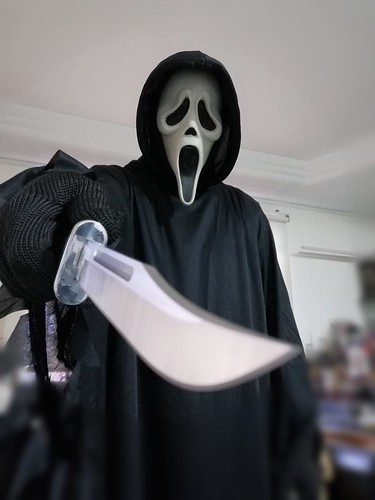 9974 ghostface costume funworld scream classic mask easter unlimited buck120 knife robe