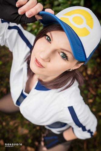 nana cosplay costume pokemon pokemongo trainer teammystic mystic team kawaii moe cute anime game videogam videogame girl woman beautiful cosplayer sexy hot bishojo cap face eyes