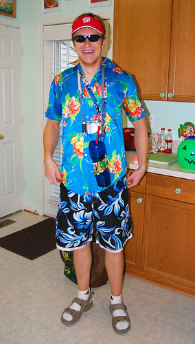 halloween shirt costume hilarious funny colorful bright tourist gaudy hawaiian tacky mismatched