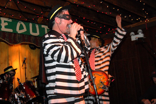 chicago rock tongue fun weird costume yummy crazy funny guitar stripes band tie lick mcdonalds delicious odd thief steal hideout hamburglars hamburgar veesonnets