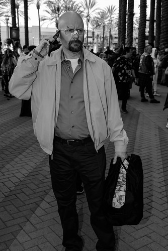 anaheim anaheimconventioncenter conventionevents cosplay cosplayer costume event wondercon mirrorless nikon z5 blackandwhite bw bnw monochrome silverefexpro man breakingbad walterwhite heizenberg