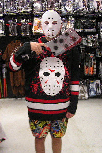 costume costumes cosplay horror movie horrormovies scary killer monster monsters superheroes superhero comics comicbooks comicbook villian villians supervillian supervillians c2e2 comiccon chicagocomiccon comiccon2017 chicagocomicentertainmentexpo mccormickplace chicagoillinois chicago illinois jasonvoorhees jason voorhees fridaythe13th nhl hockey hockeymask goaliemask jersey hockeyjersey cleaver knive hatchet store stores spirit