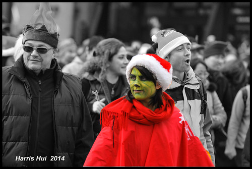 santa christmas street red portrait canada green face vancouver nikon bc candid streetphotography makeup richmond parade santaclaus santaclausparade thegrinch selectivecolour d300 candidportrait streetcandid sigma70200mmf28 nikonuser rogerssantaclausparade nikond300 harrishui vancouverdslrshooter whostealyourchristmas