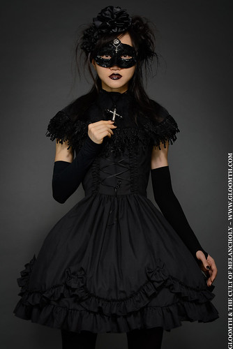 black girl doll dress gothic goth dolly