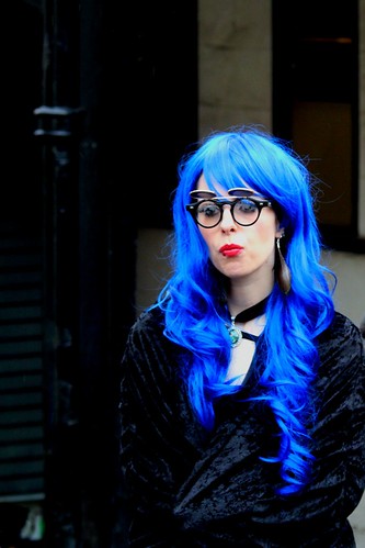 blue sexy hair gothic goth babe whitby goths m7ccf wgw2015