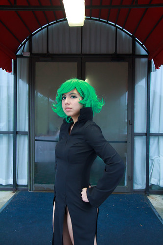 green hair cosplay opm tatsumaki onepunchman