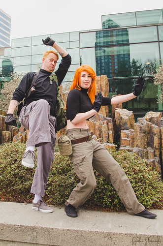 eccc eccc2017 emeraldcitycomiccon emeraldcitycomiccon2017 kimpossible ronstoppable seattle wa washington comiccon cosplay costume costumeplay fandom popculture spring eccc2017day1outside