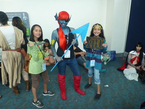 cosplay costumes sandiegocomiccon comicconinternational comiccon2016 comiccon conventions sandiegoconventioncenter undertale chara frisk undyne