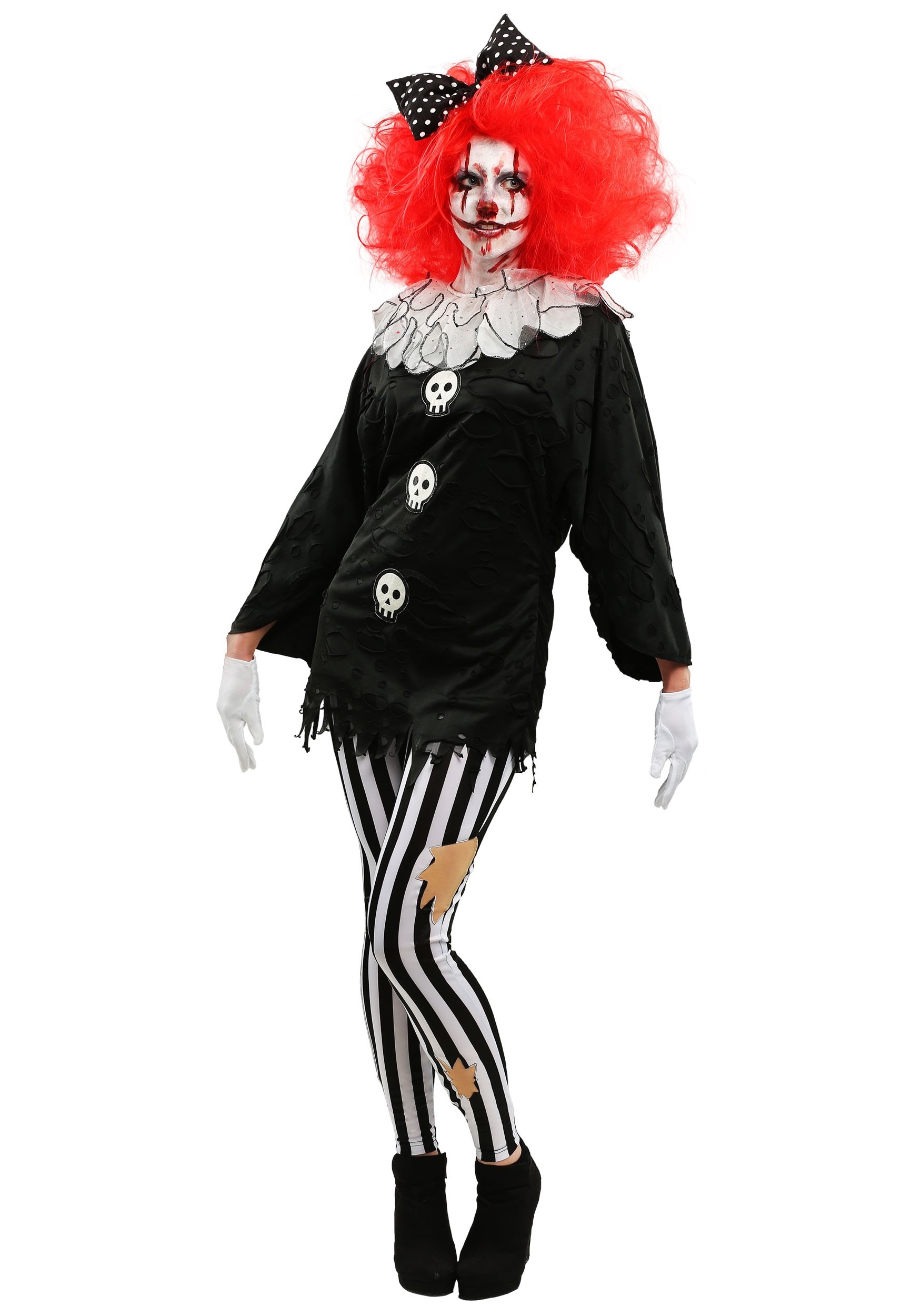 24.) Frightful Clown Costume for Women