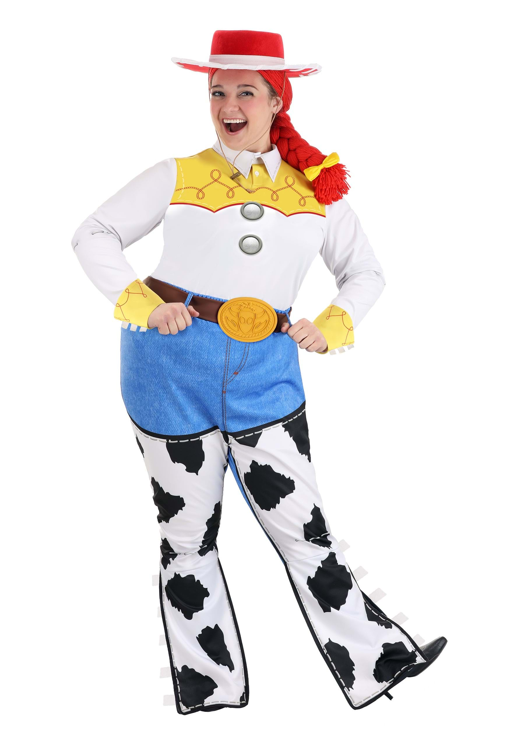 16.) Plus Size Women's Deluxe Jessie Toy Story Costume