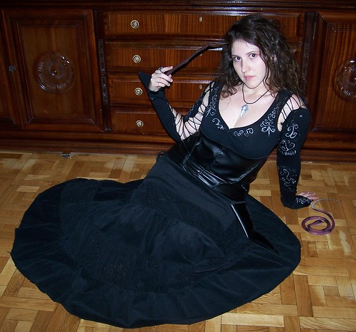 cosplay harry potter custome bellatrix lestrange