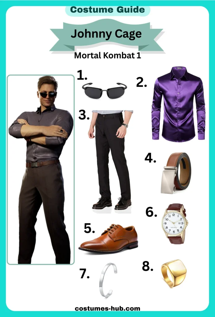 Johnny Cage Costume from Mortal Kombat 1