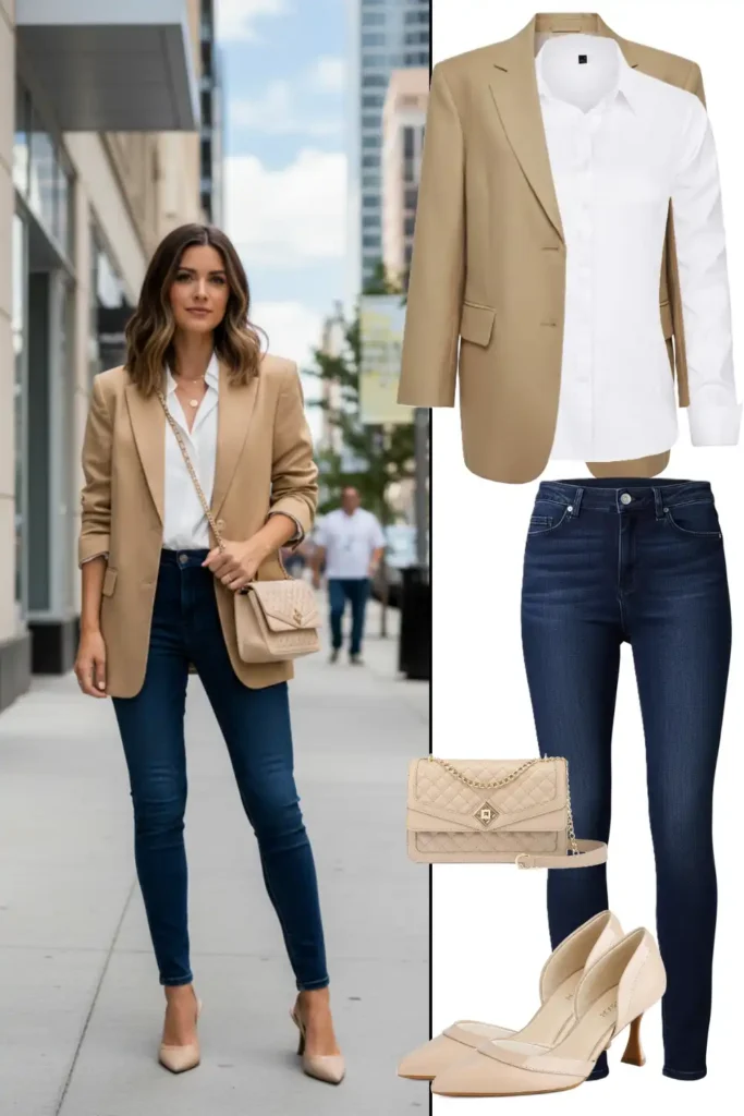 25 Chic Casual Outfits with Jeans and a Blazer - Your Ultimate Everyday Style Guide 25 Chic Casual Outfits with Jeans and a Blazer - Your Ultimate Everyday Style Guide