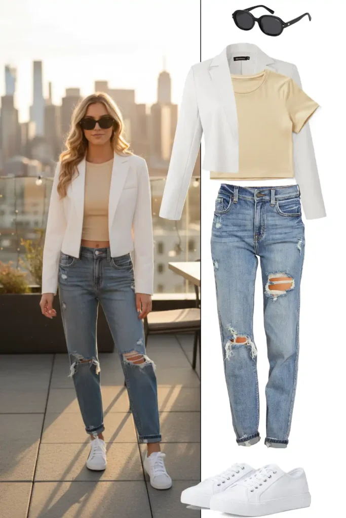 25 Chic Casual Outfits with Jeans and a Blazer - Your Ultimate Everyday Style Guide 25 Chic Casual Outfits with Jeans and a Blazer - Your Ultimate Everyday Style Guide