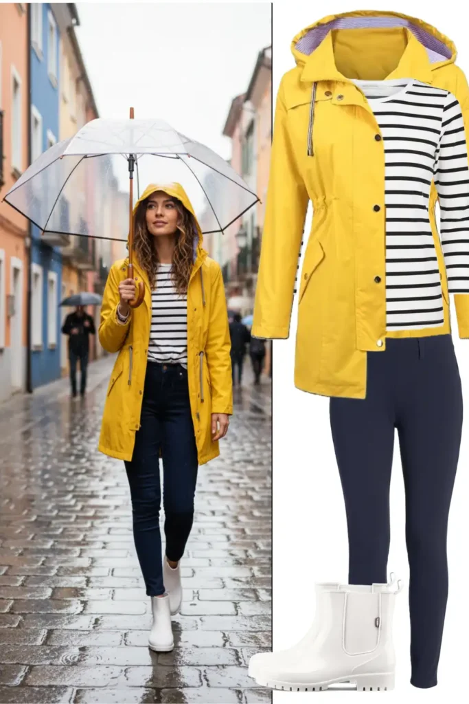 25 Rainy Day Outfits for Women – Chic Looks to Stay Stylish in Wet Weather