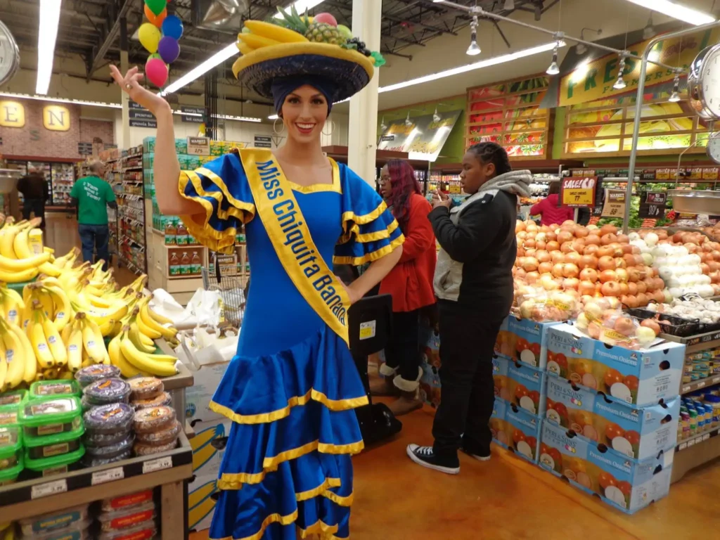 Miss Chiquita (Bananas) Costume from Mascotation Miss Chiquita (Bananas) Costume from Mascotation