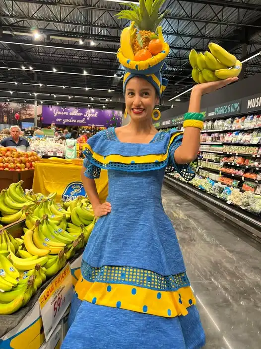 Miss Chiquita (Bananas) Costume from Mascotation Miss Chiquita (Bananas) Costume from Mascotation