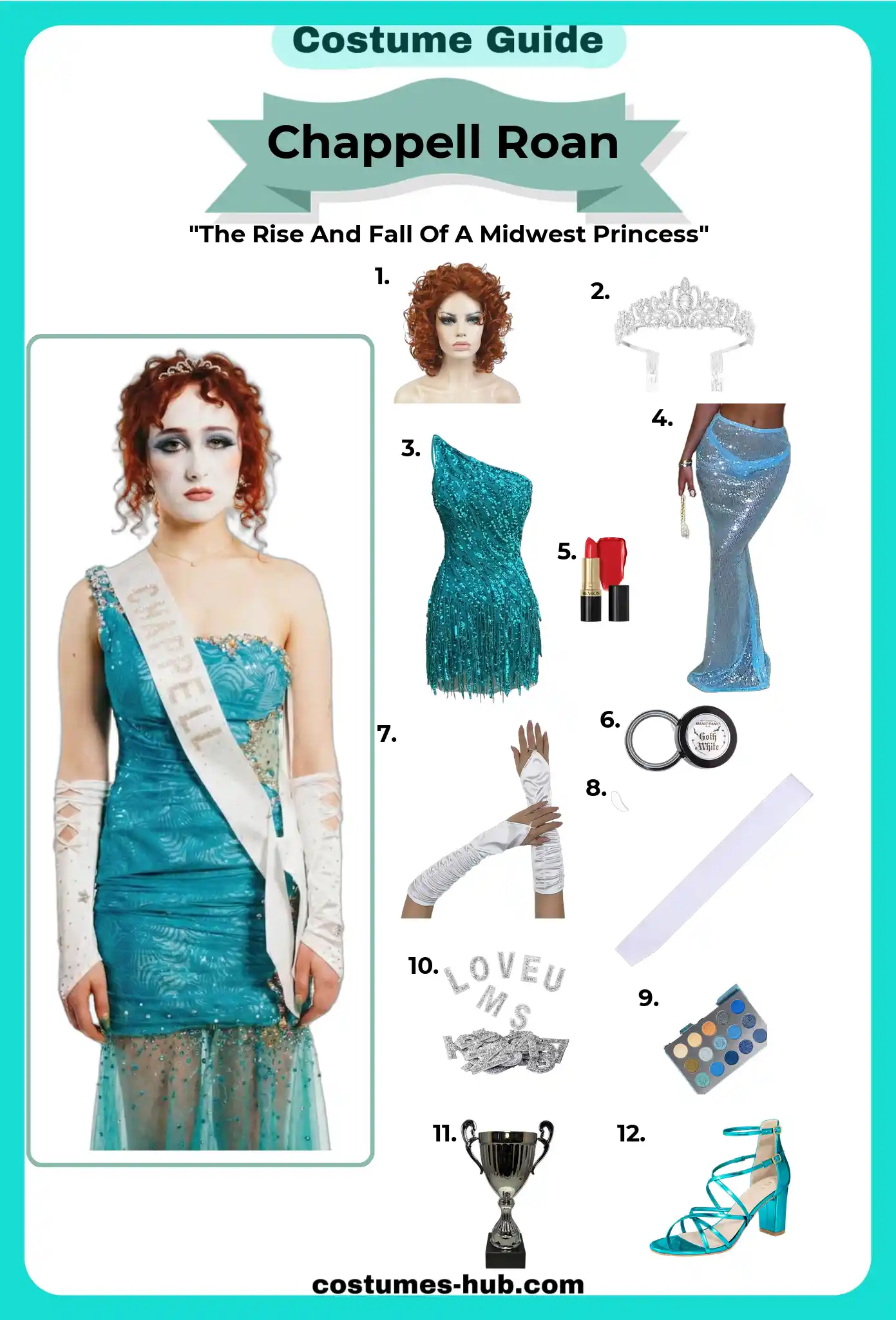 Chappell Roan Costume from "The Rise And Fall Of A Midwest Princess" Chappell Roan Costume from