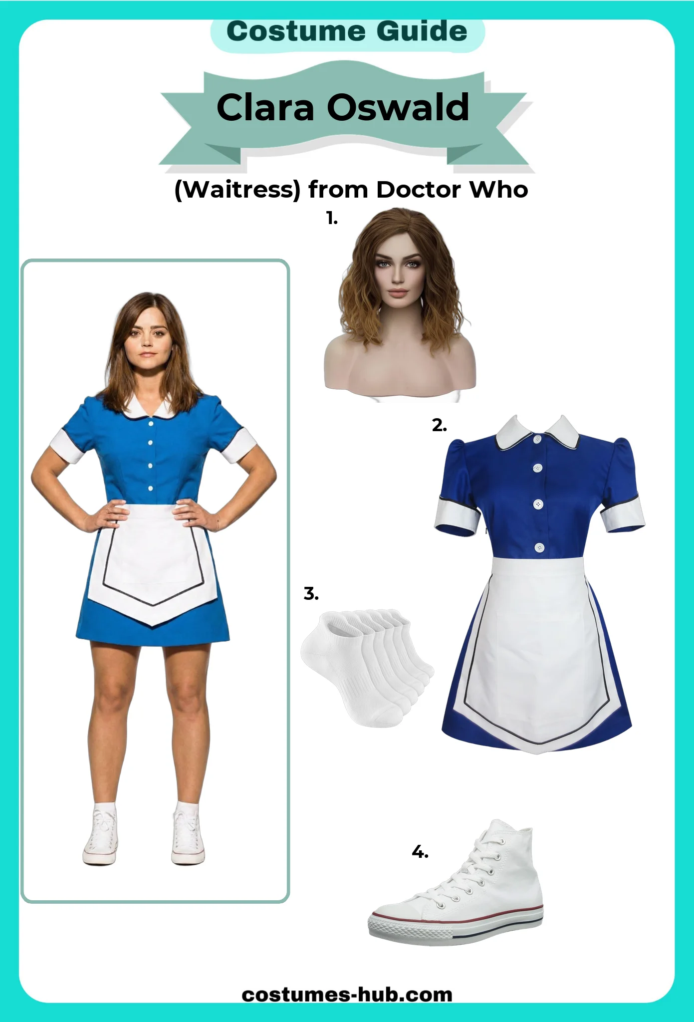 Clara Oswald Waitress Costume from Doctor Who Clara Oswald Waitress Costume from Doctor Who